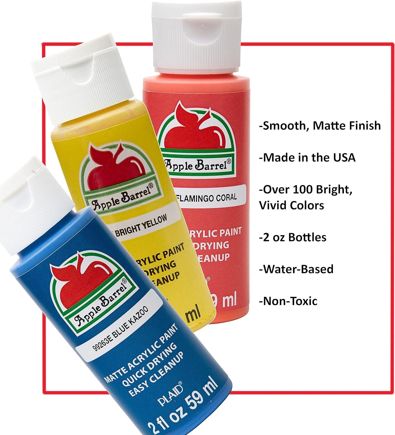 imageApple Barrel Acrylic Paint in Assorted Colors 2 Ounce 20504 BlackIvory
