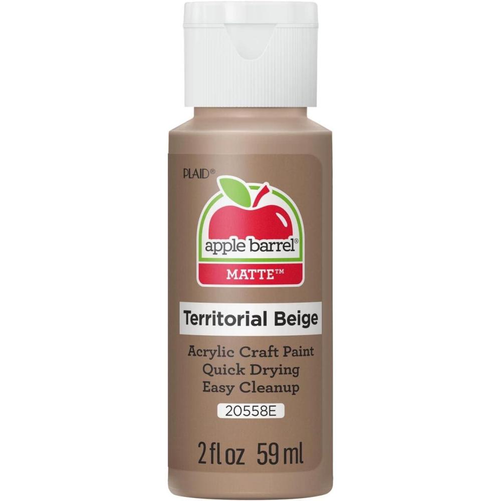 imageApple Barrel Acrylic Paint in Assorted Colors 2 Ounce 20504 BlackTerritorial Beige