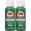 imageApple Barrel Acrylic Paint in Assorted Colors 2 Ounce 20504 BlackChristmas Green