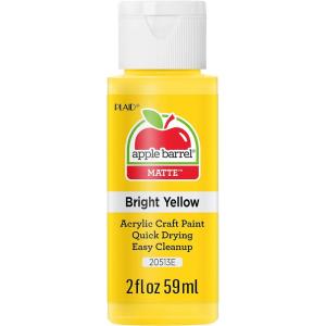 imageApple Barrel Acrylic Paint in Assorted Colors 2 Ounce 20504 BlackBright Yellow