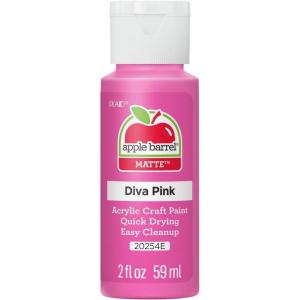 imageApple Barrel Acrylic Paint in Assorted Colors 2 Ounce 20504 BlackDiva Pink