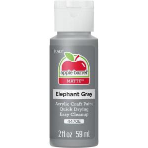 imageApple Barrel Acrylic Paint in Assorted Colors 2 Ounce 20504 BlackElephant Gray