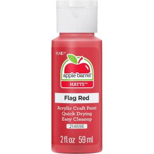 imageApple Barrel Acrylic Paint in Assorted Colors 2 Ounce 20504 BlackFlag Red