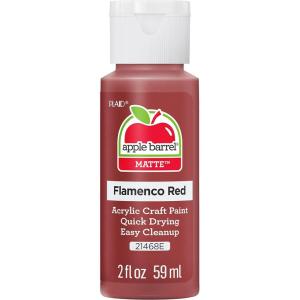 imageApple Barrel Acrylic Paint in Assorted Colors 2 Ounce 20504 BlackFlamenco Red