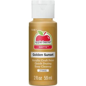 imageApple Barrel Acrylic Paint in Assorted Colors 2 Ounce 20504 BlackGolden Sunset