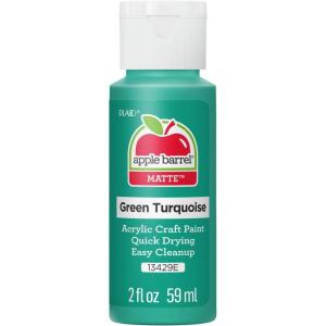 imageApple Barrel Acrylic Paint in Assorted Colors 2 Ounce 20504 BlackGreen Turquoise