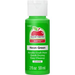 imageApple Barrel Acrylic Paint in Assorted Colors 2 Ounce 20504 BlackNeon Green
