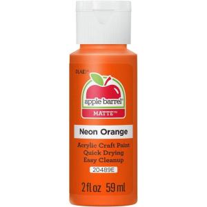 imageApple Barrel Acrylic Paint in Assorted Colors 2 Ounce 20504 BlackNeon Orange