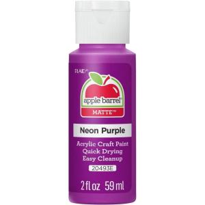 imageApple Barrel Acrylic Paint in Assorted Colors 2 Ounce 20504 BlackNeon Purple