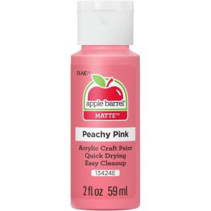 imageApple Barrel Acrylic Paint in Assorted Colors 2 Ounce 20504 BlackPeachy Pink
