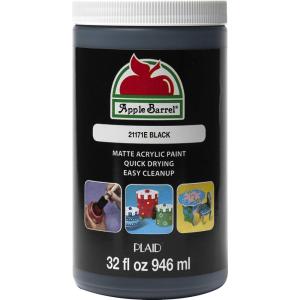 imageApple Barrel White Acrylic Paint 32 Fl Oz Pack of 1Black