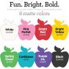 imageApple Barrel Acrylic Craft Paint Set Matte Finish Set of 8 8 Fl Oz Pack of 8 AssortedPaint Set
