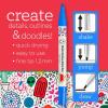 imageApple Barrel Set of 12 MultiSurface Fine Tip Paint Pens Perfect for Indoor and Outdoor Arts and Crafts Projects 6233 BasicNeon