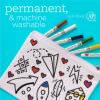 imageApple Barrel Set of 12 MultiSurface Fine Tip Paint Pens Perfect for Indoor and Outdoor Arts and Crafts Projects 6233 BasicNeon