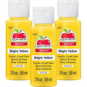 imageApple Barrel Acrylic Paint Antique White Pack of 3 2 oz 20505EABright Yellow