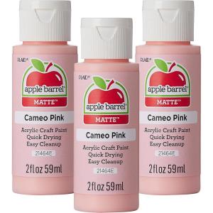 imageApple Barrel Acrylic Paint Antique White Pack of 3 2 oz 20505EACameo Pink