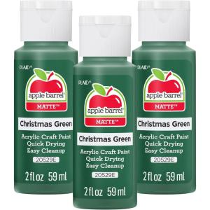 imageApple Barrel Acrylic Paint Antique White Pack of 3 2 oz 20505EAChristmas Green