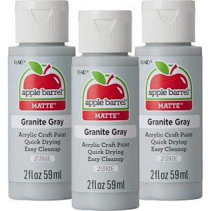 imageApple Barrel Acrylic Paint Antique White Pack of 3 2 oz 20505EAGranite Grey
