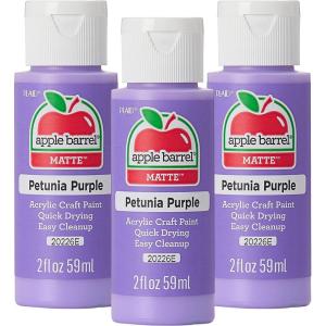 imageApple Barrel Acrylic Paint Antique White Pack of 3 2 oz 20505EAPetunia Purple