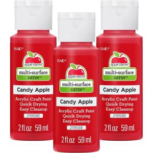 imageApple Barrel Acrylic Paint True Green Pack of 3 2 oz 21968EA Pack of 3Candy Apple