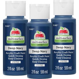 imageApple Barrel Acrylic Paint True Green Pack of 3 2 oz 21968EA Pack of 3Deep Navy