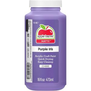 imageApple Barrel Acrylic Paint in Assorted Colors 16 Ounce 21136 Kelly GreenPurple Iris