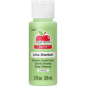 imageApple Barrel Acrylic Paint in Assorted Colors 2 oz 21484 Admiral BlueLime Sherbert