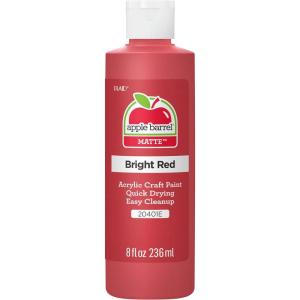 imageApple Barrel Acrylic Paint in Assorted Colors 8 Ounce 20403 WhiteBright Red