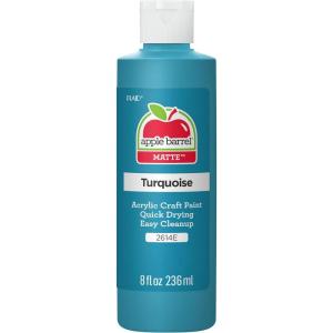 imageApple Barrel Acrylic Paint in Assorted Colors 8 Ounce 20403 WhiteTurquoise
