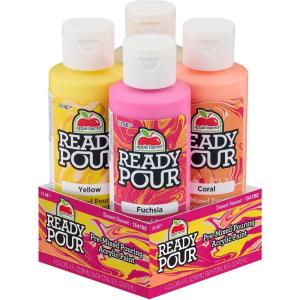 imageApple Barrel Desert Sunset PreMixed Set Set of 4 Fluid Ready Pour Paints Perfect for DIY Arts and Crafts Projects 13478E