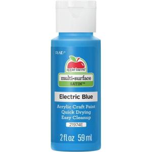 imageApple Barrel Multi Surface Acrylic Paint 2 oz Princess Purple 2 Fl OzElectric Blue