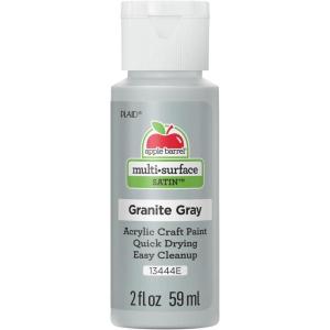 imageApple Barrel Multi Surface Acrylic Paint 2 oz Princess Purple 2 Fl OzGranite Gray