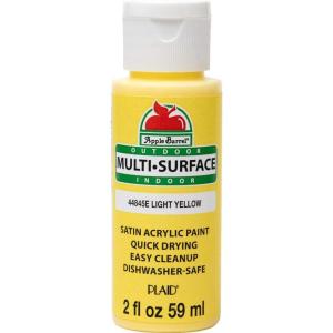 imageApple Barrel Multi Surface Acrylic Paint 2 oz Princess Purple 2 Fl OzLight Yellow