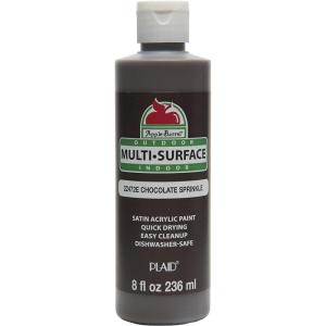 imageApple Barrel MultiSurface Paint in Assorted Colors 8 oz Primary BlueChocolate Sprinkle