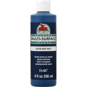 imageApple Barrel MultiSurface Paint in Assorted Colors 8 oz Primary BlueDeep Navy