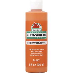 imageApple Barrel MultiSurface Paint in Assorted Colors 8 oz Primary BlueOutrageous Orange