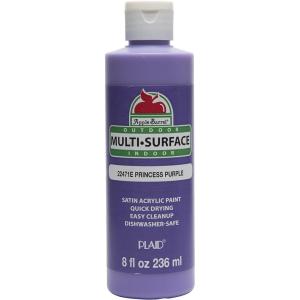 imageApple Barrel MultiSurface Paint in Assorted Colors 8 oz Primary BluePrincess Purple