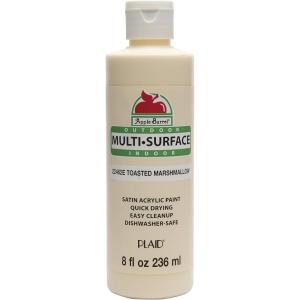 imageApple Barrel MultiSurface Paint in Assorted Colors 8 oz Primary BlueToasted Marshmallow