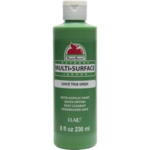 imageApple Barrel MultiSurface Paint in Assorted Colors 8 oz Primary BlueTrue Green