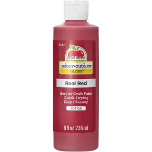 imageApple Barrel Gloss Acrylic Paint in Assorted Colors 8 oz Gloss Real Red8 Fl Oz Pack of 1