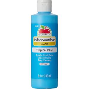 imageApple Barrel Tropical Blue Acrylic Craft Paint Gloss Finish 8 fl oz