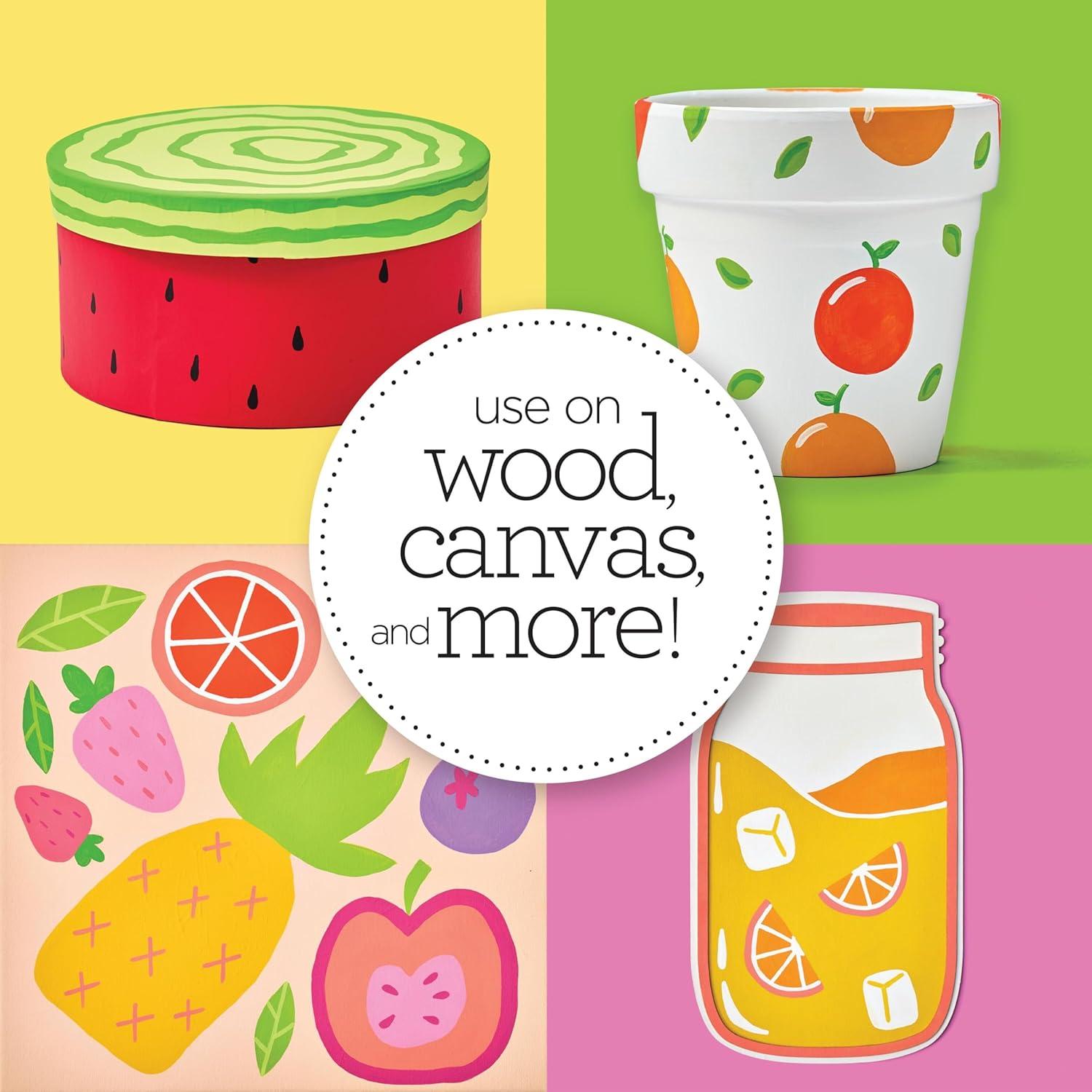 imageApple Barrel Fruity Fusion 16 Piece Paint Set Perfect for DIY Arts and Crafts ProjectsFruity Fusion