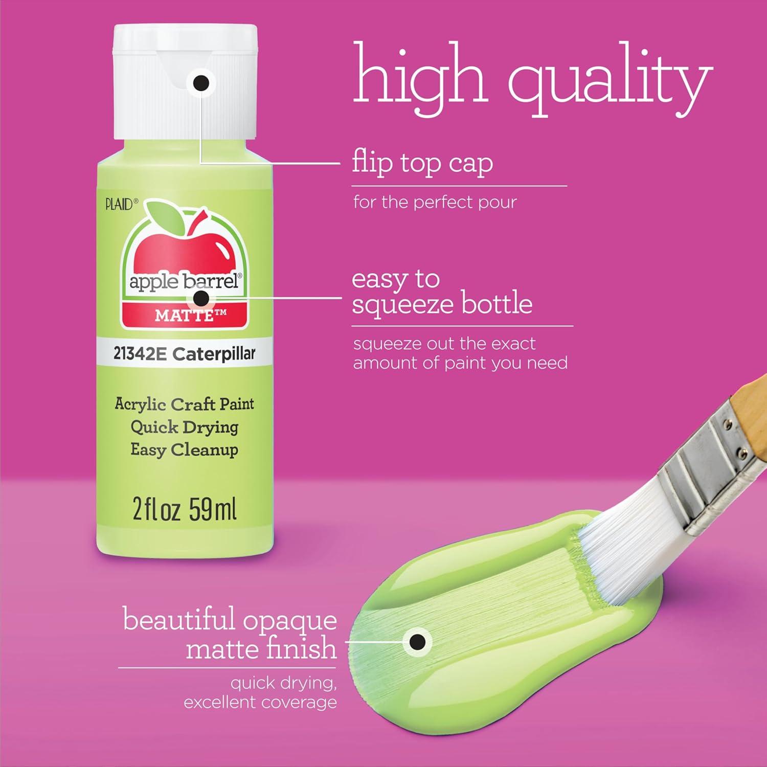 imageApple Barrel Homegrown Hues Acrylic Craft Paint Set Includes 12 Colors with a Matte Finish