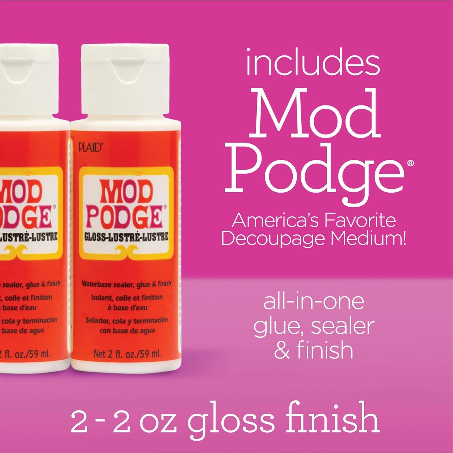 imageMod Podge Apple Barrel Mega Acrylic Paint Kit 48 Piece Set Perfect for DIY Arts and Craft Projects Assorted
