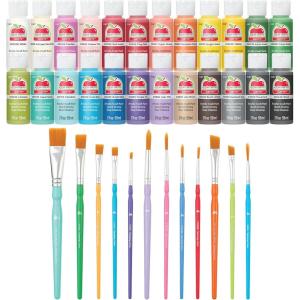 imageApple Barrel Acrylic Craft Paint Kit Matte Finish 36 pc Assorted