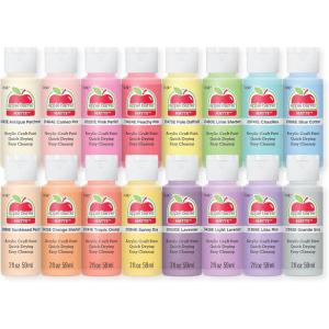 imageApple Barrel Fruity Fusion 16 Piece Paint Set Perfect for DIY Arts and Crafts ProjectsPastel Perfection