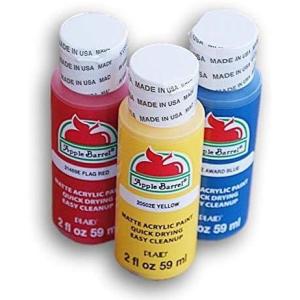 imagePrimary Colors Matte Acrylic Paint Set  Red Blue Yellow