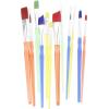 imageApple Barrel Multicolor Variety 12Piece Brush Set  Value Pack Brushes  Easy Grip Acrylic Handle  Use for Craft Acrylic Oil Watercolor Artist Face and Body Makeup Painting  for Adults and Kids
