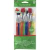 imageApple Barrel Multicolor Variety 12Piece Brush Set  Value Pack Brushes  Easy Grip Acrylic Handle  Use for Craft Acrylic Oil Watercolor Artist Face and Body Makeup Painting  for Adults and Kids