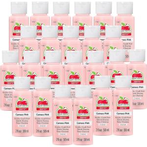 imageApple Barrel Acrylic Paint in Assorted Colors 2 Ounce Golden Sunset Pack of 24Cameo Pink